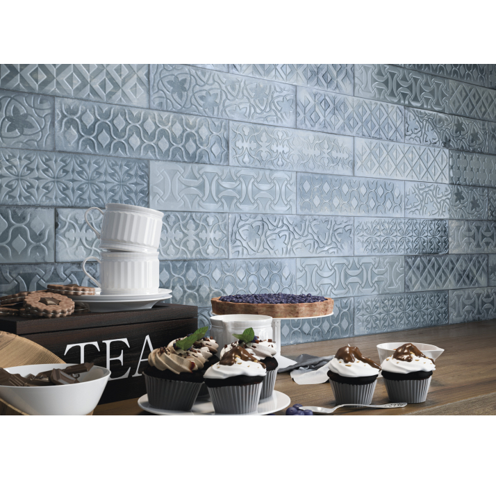 Керамическая плитка DROP BLUE 7,5X30X8,2 Поверхность: Полированная (NCR05011)