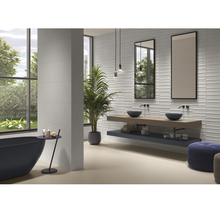 Керамическая плитка GRAVITY IVORY 40X120X7 Поверхность: Матовая (NCR05371)