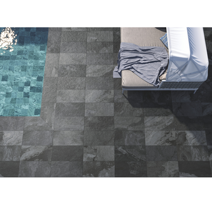 Керамическая плитка BALI BLACK 15X15X7,4 Поверхность: Матовая (NCR04378)