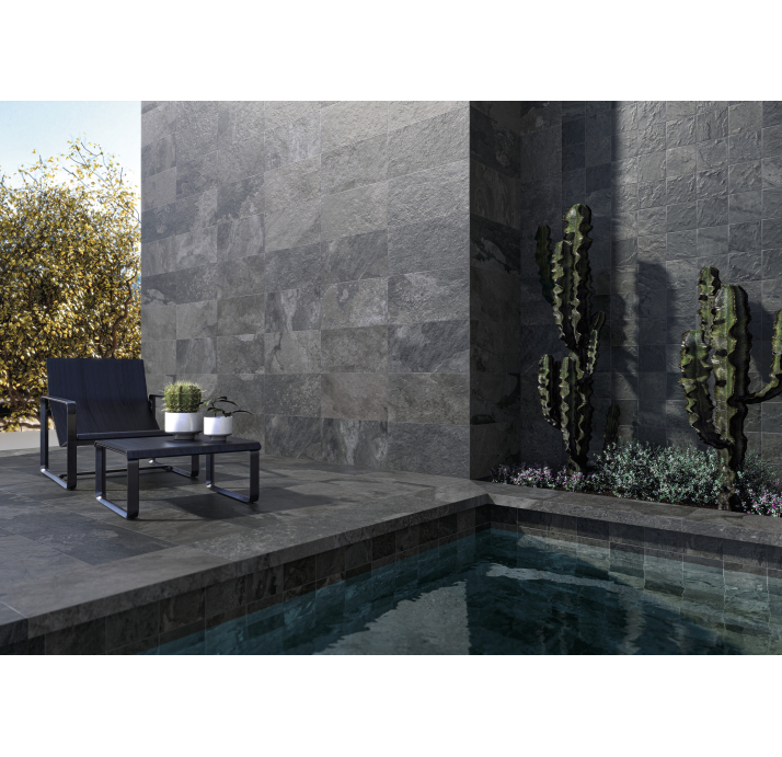 Керамическая плитка BALI BLACK 15X15X7,4 Поверхность: Матовая (NCR04378)