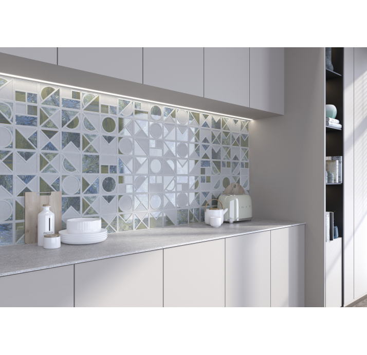 Керамическая плитка CUBO BLUE 13X13X9,4 Поверхность: Полированная (NCR04885)