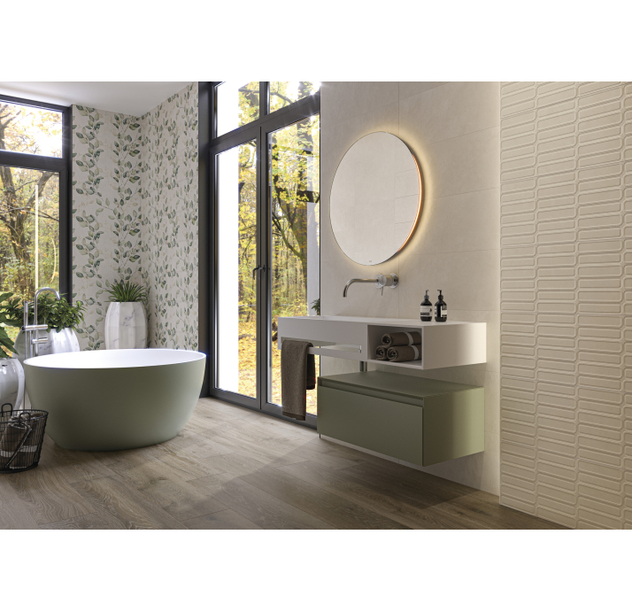 Керамическая плитка ALURE WHITE 30X75X8 Поверхность: Матовая (NCR04241)