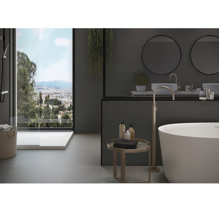 Керамическая плитка DASSEL Антрацитовая 40X120X10,8 Поверхность: Матовая (NCR04892)