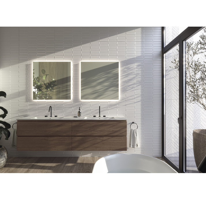 Керамическая плитка GLACIAR WHITE 30X75X8 Поверхность: Матовая (NCR05271)