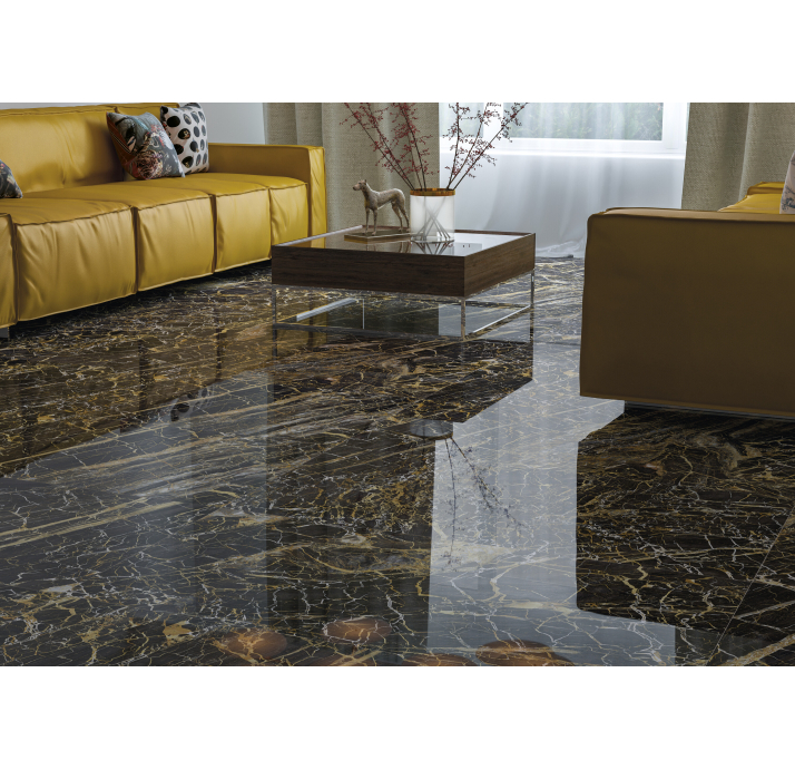 Керамическая плитка GOLDEN BLACK 60X120X10,5 Поверхность: Полированная (NCR05280)