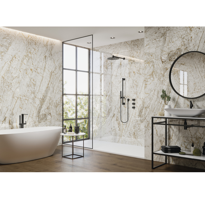 Керамическая плитка GOLDEN WHITE 120X280X6 Поверхность: Полированная (NCR05295)