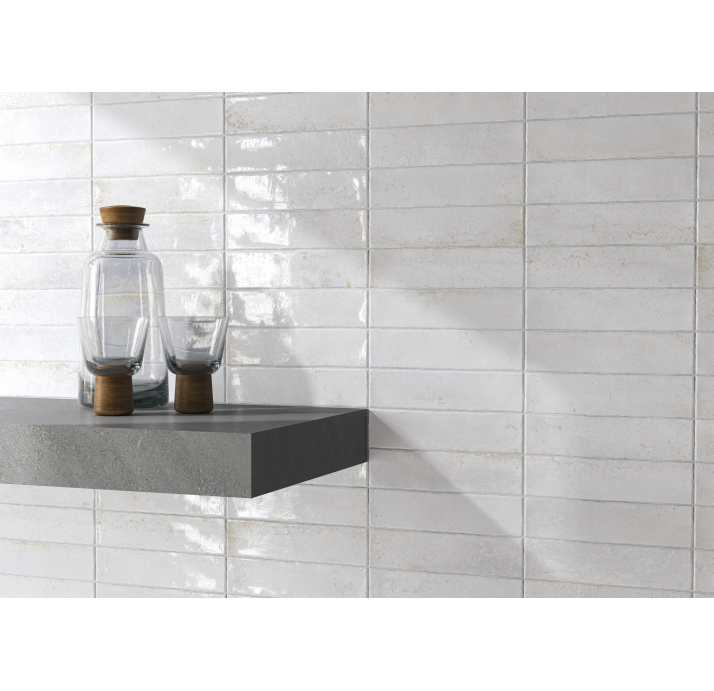 Керамическая плитка INDUSTRIAL WHITE 7,5X30X8,2 Поверхность: Полированная (NCR05459)