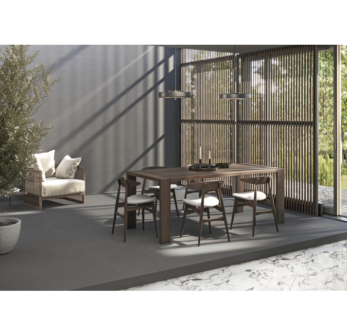 Керамическая плитка GRAVITY Антрацитовая 60X120X9 Поверхность: Матовая (NCR05389)