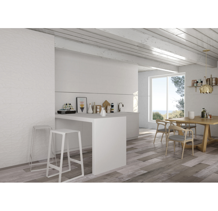 Керамическая плитка GLACIAR WHITE 30X90X10,8 Поверхность: Матовая (NCR05231)