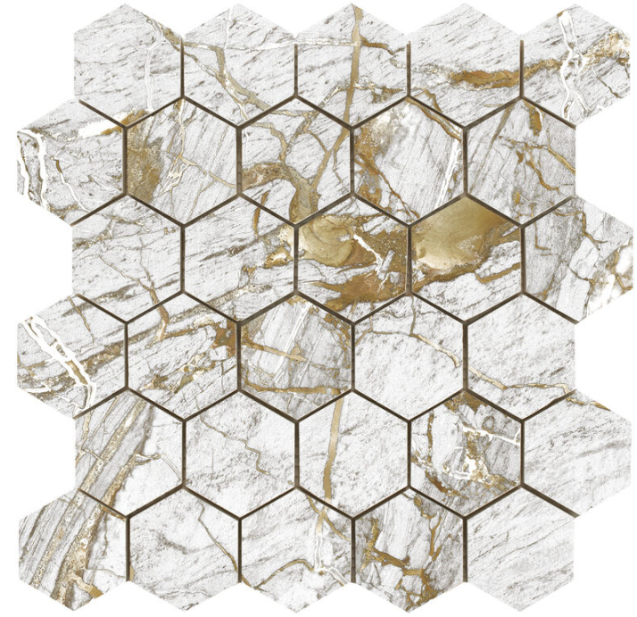 Керамическая плитка GOLDEN WHITE 26X27X9,5 Поверхность: Полированная (NCR05292)