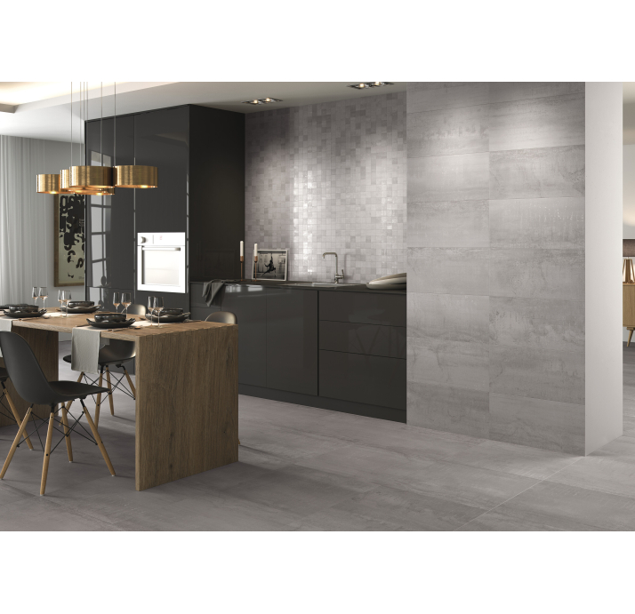 Керамическая плитка METAL SILVER 60X120X9 Поверхность: Матовая (NCR05909)