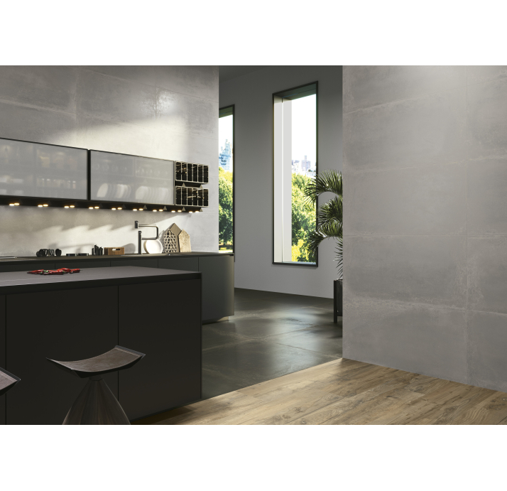 Керамическая плитка INDUSTRIAL BLACK 60X60X9 Поверхность: Матовая (NCR05444)
