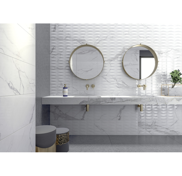 Керамическая плитка ANIMA WHITE 30X30X10 Поверхность: Полированная (NCR04285)