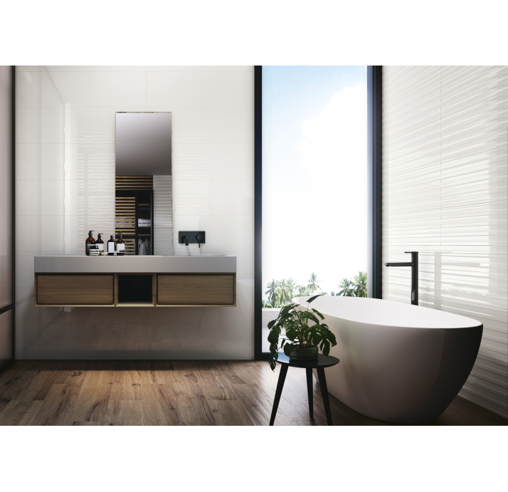 Керамическая плитка GLACIAR WHITE 30X90X10,8 Поверхность: Матовая (NCR05227)