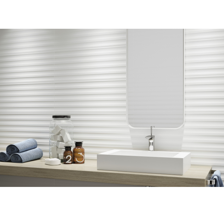 Керамическая плитка GLACIAR WHITE 30X90X10,8 Поверхность: Матовая (NCR05227)