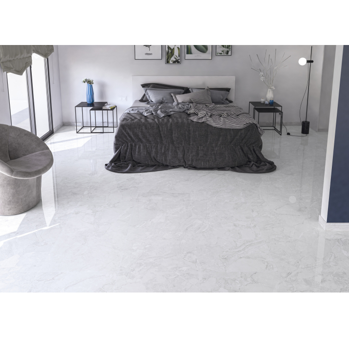 Керамическая плитка KUARTZ WHITE 60X120X10,5 Поверхность: Полированная (NCR05686)