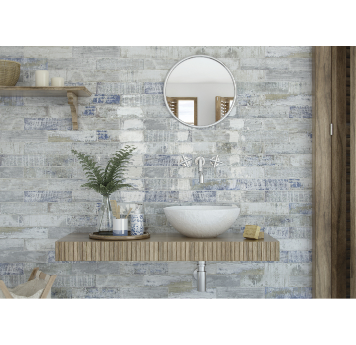 Керамическая плитка COLONIAL WHITE 7,5X30X8,2 Поверхность: Полированная (NCR04753)