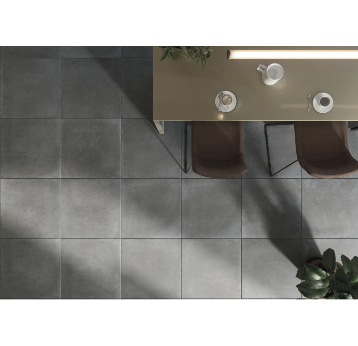 Керамическая плитка BETON Антрацитовая 60X60X9 Поверхность: Матовая (NCR04432)