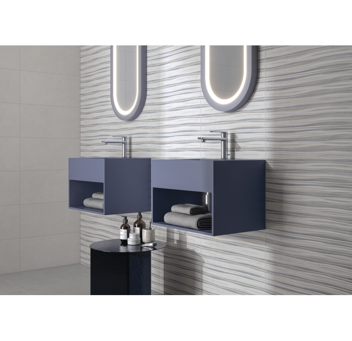 Керамическая плитка ALURE WHITE 25X50X7,2 Поверхность: Матовая (NCR04258)