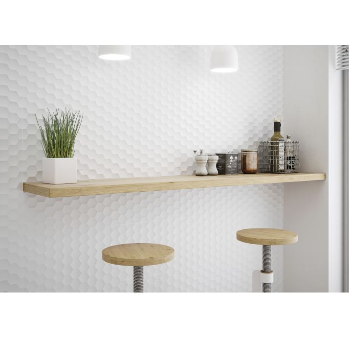 Керамическая плитка GLACIAR WHITE 30X90X10,8 Поверхность: Матовая (NCR05236)