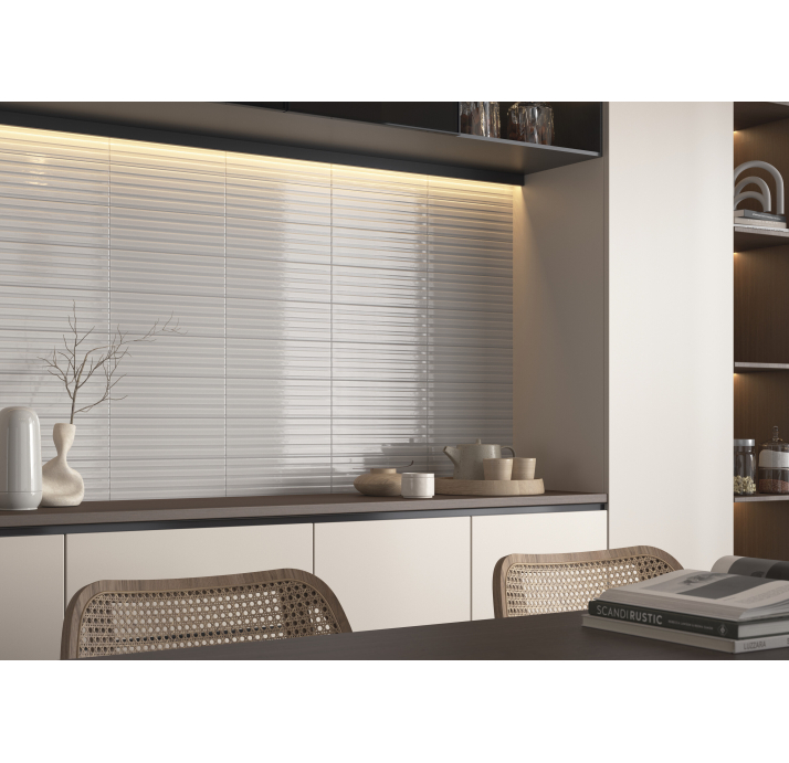 Керамическая плитка GARE WHITE 10X30,5X10 Поверхность: Полированная (NCR05196)