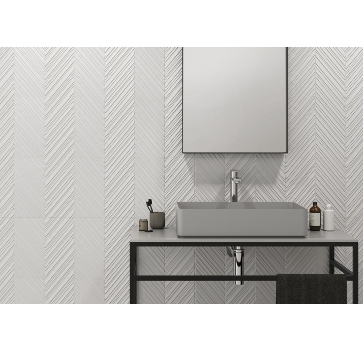 Керамическая плитка GLACIAR WHITE 30X90X10,8 Поверхность: Матовая (NCR05239)