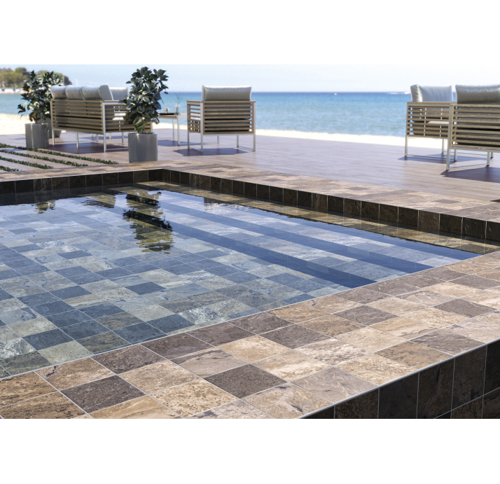 Керамическая плитка BALI STONE 15X15X7,4 Поверхность: Матовая (NCR04379)