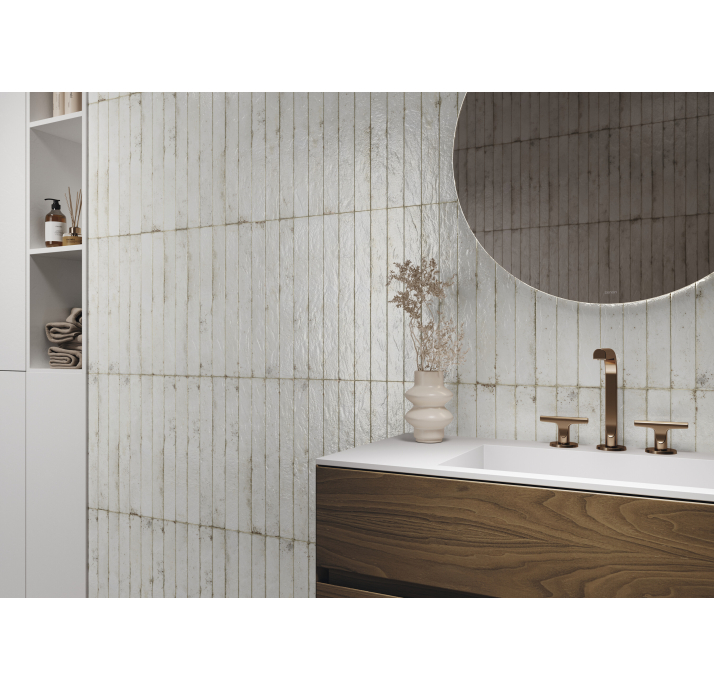 Керамогранит GENESI WHITE 4,8X45X9,5 Поверхность: Полированная (NCR05214)