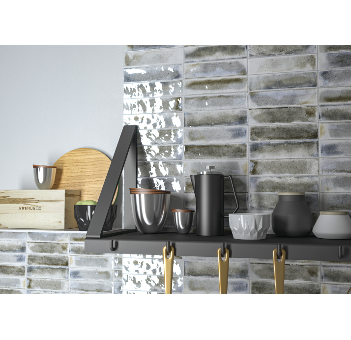 Керамическая плитка JAZBA GREY 6X24,6X8,3 Поверхность: Полированная (NCR05490)