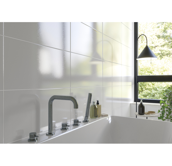 Керамическая плитка BLANCO ONDULADO 25X40X8,5 Поверхность: Полированная (NCR04446)