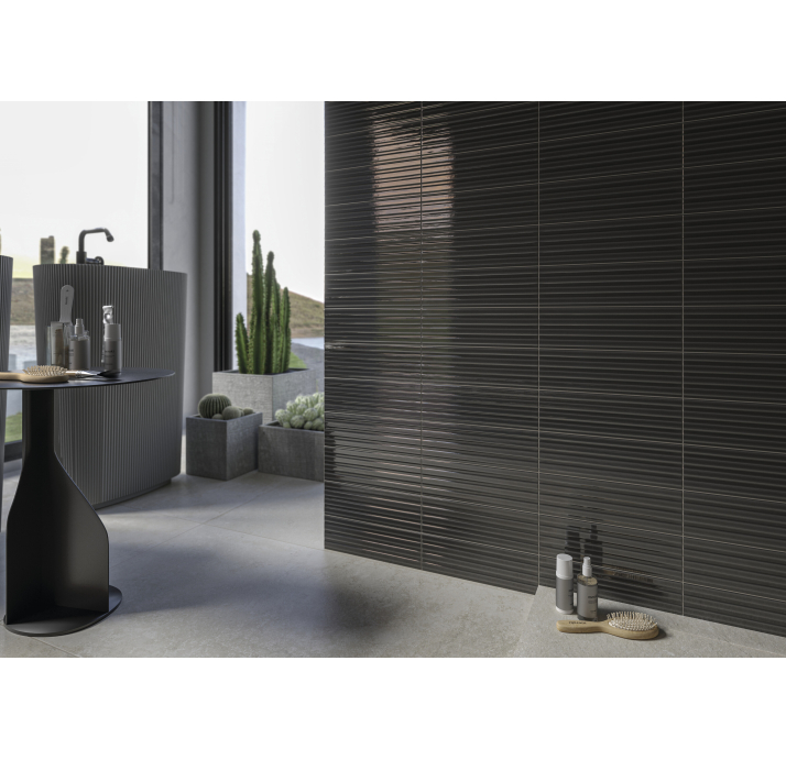 Керамическая плитка GARE Антрацитовая 10X30,5X10 Поверхность: Полированная (NCR05201)