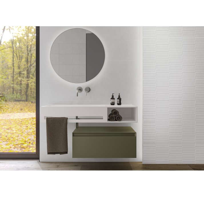 Керамическая плитка ALURE WHITE 30X75X8 Поверхность: Матовая (NCR04234)