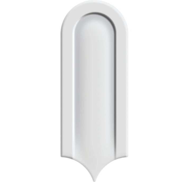 Керамическая плитка GALA WHITE 8X21,5X8 Поверхность: Полированная (NCR05171)