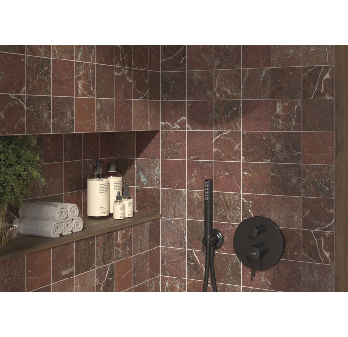 Керамическая плитка MARMA ROSSO 20X20X8,7 Поверхность: Матовая (NCR05841)
