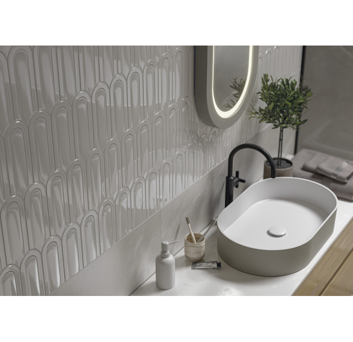 Керамическая плитка GALA PEARL 8X21,5X8 Поверхность: Полированная (NCR05174)