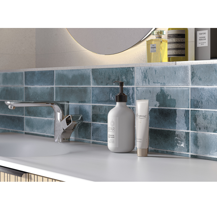 Керамическая плитка JAZBA TURQUOISE 6X24,6X8,3 Поверхность: Полированная (NCR05492)