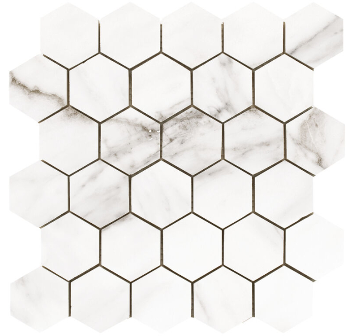 Керамическая плитка CASPIO WHITE 26X27X9 Поверхность: Полированная (NCR04678)