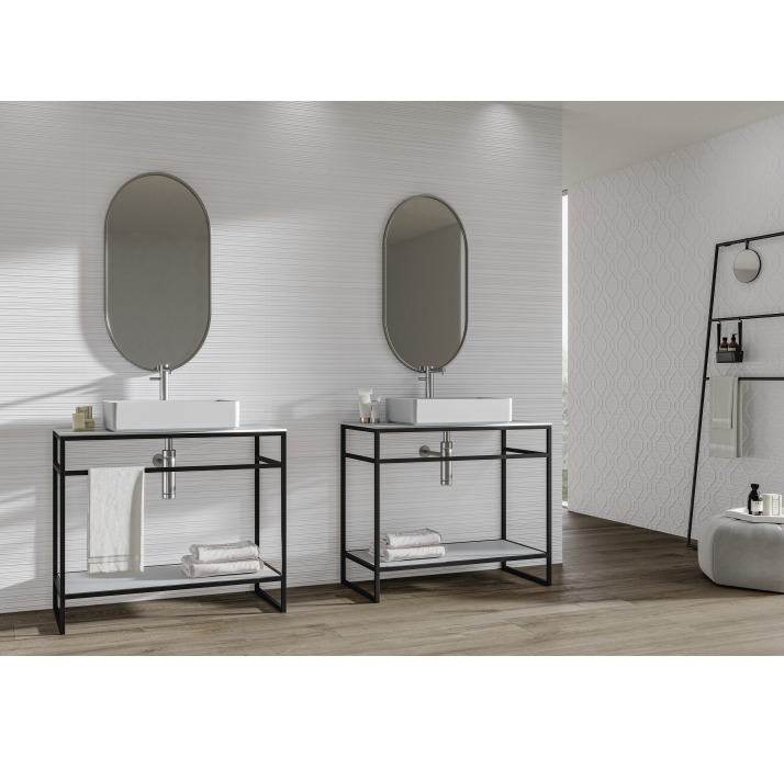 Керамическая плитка GLACIAR WHITE 30X90X10,8 Поверхность: Полированная (NCR05245)