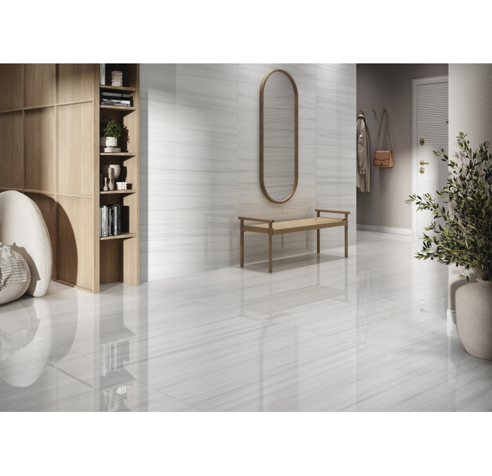 Керамическая плитка DOLOMITE WHITE 60X120X10,5 Поверхность: Полированная (NCR04967)