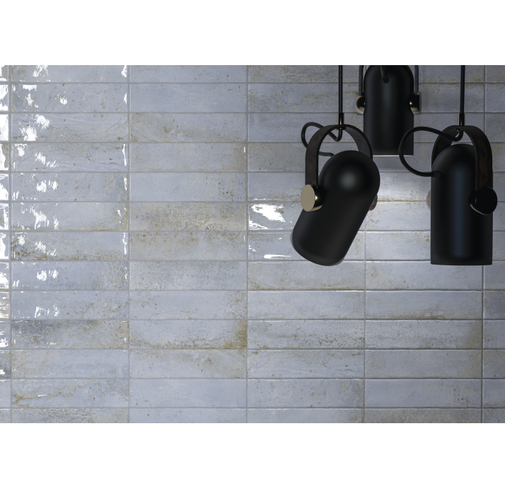 Керамическая плитка INDUSTRIAL BLUE 7,5X30X8,2 Поверхность: Полированная (NCR05455)