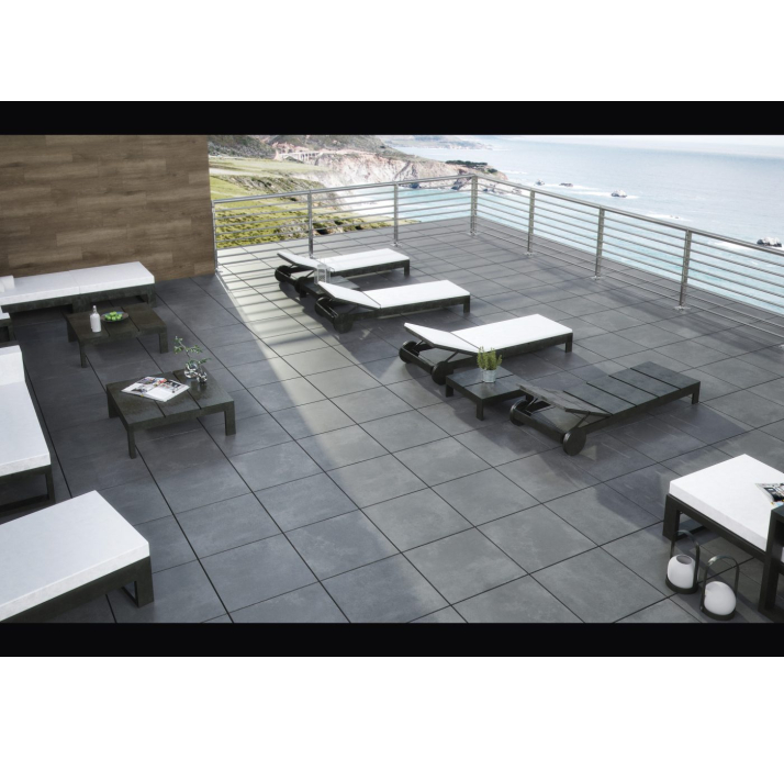 Керамическая плитка NEXUS Антрацитовая 90X90X9 Поверхность: Матовая (NCR06405)