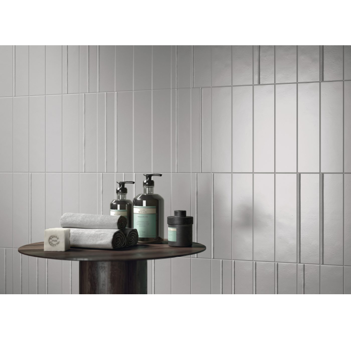 Керамическая плитка SPACED WHITE 7,5X30X8,2 Поверхность: Матовая (NCR07183)