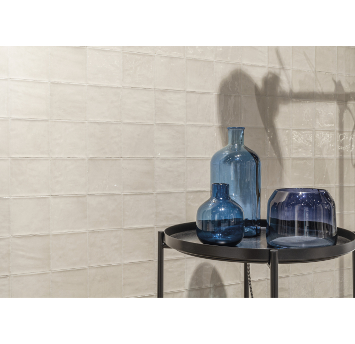 Керамическая плитка ZELLIGE IVORY 10X10X9,8 Поверхность: Полированная (NCR07614)