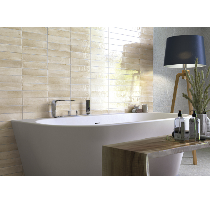 Керамическая плитка NALA IVORY 6X24,6X8,5 Поверхность: Полированная (NCR06176)