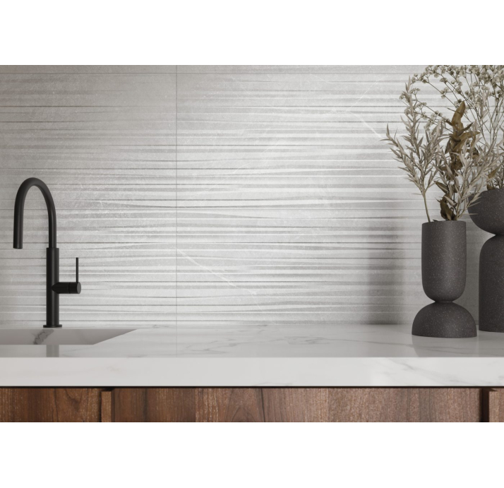 Керамическая плитка MUNICH WHITE 40X120X8 Поверхность: Матовая (NCR06064)