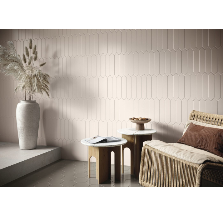 Керамическая плитка TIMELESS WHITE 6,5X33,2X8,1 Поверхность: Матовая (NCR07350)