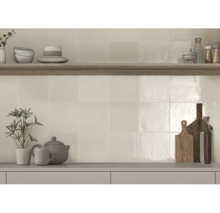 Керамическая плитка SWITCH IVORY 13X13X8,5 Поверхность: Полированная (NCR07306)