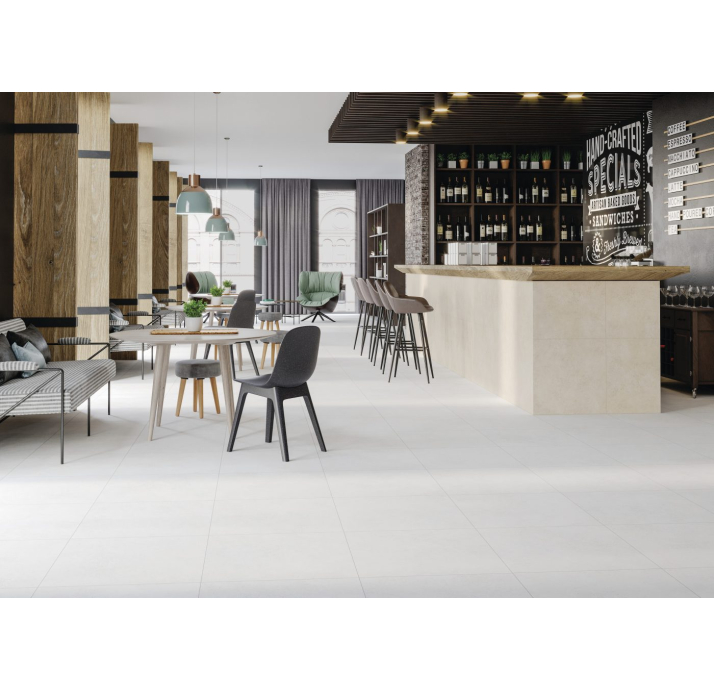 Керамическая плитка PULSAR WHITE 60X60X10 Поверхность: Матовая (NCR06938)