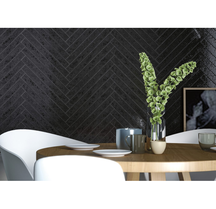 Керамическая плитка PUCK BLACK 5X50X10,2 Поверхность: Полированная (NCR06934)
