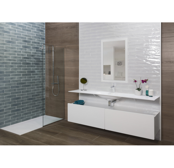 Керамическая плитка OPAL WHITE 7,5X30X8,6 Поверхность: Полированная (NCR06672)